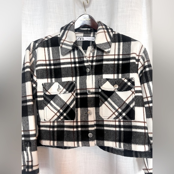 Zara Fall crop jacket, size Medium - Picture 3 of 7